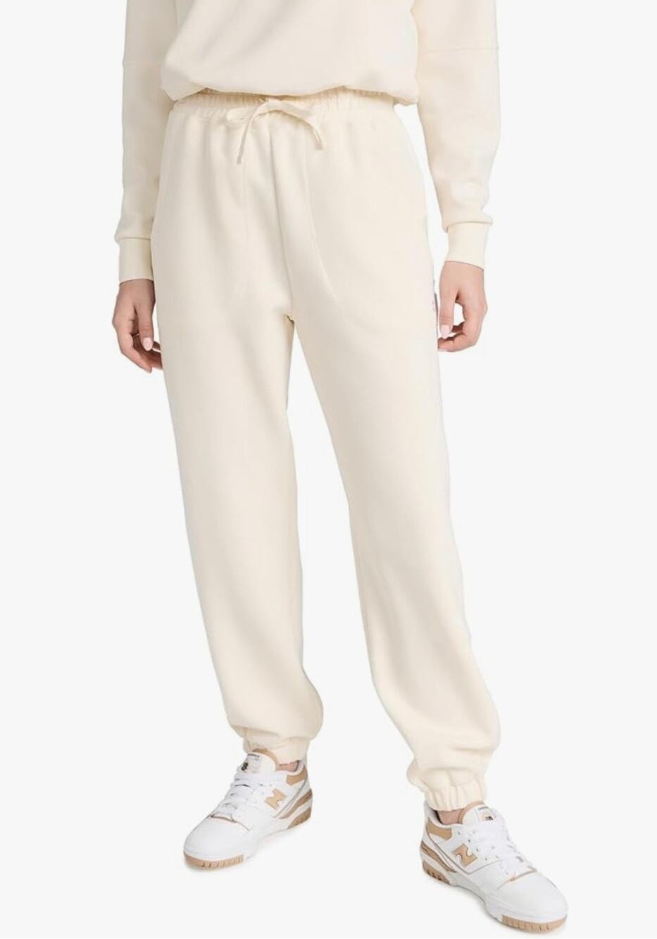 Sweaty Betty Women's Sand Wash Soft Casual Cuffed Jogger Color: Studio White NEW